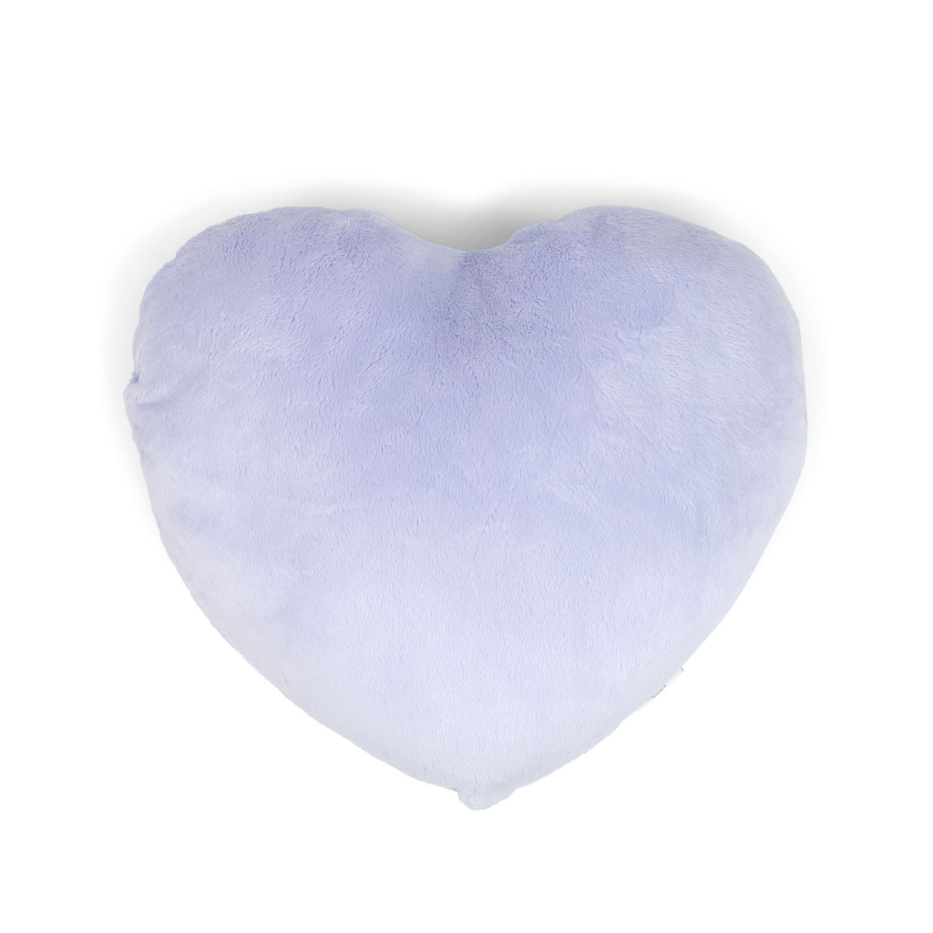 This photo shows the Loving Lavender Heart to Hug Pillow on a white background